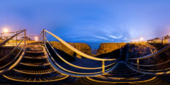 Le Pouliguen - escalier Grande Côte - de nuit