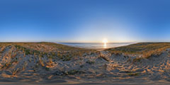 Cap Ferret - océan et dunes, coucher de soleil